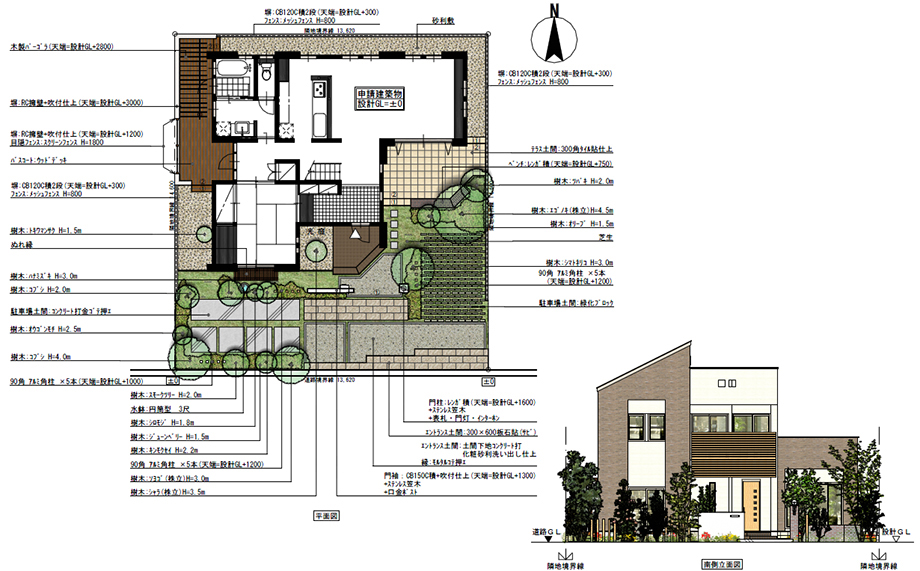 エクステリア設計 図面作成 作図代行サービス